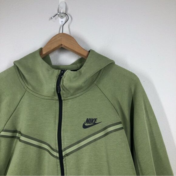 Nike Sportswear Tech Fleece Green Windrunner Hoodie Plus Size 2X DA2044-334 - Picture 2 of 7